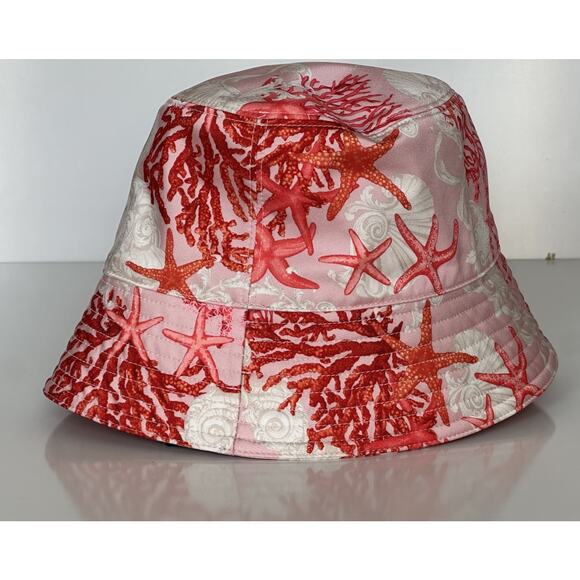 Versace Nylon Twill Barocco Sea Bucket Hat (57 cm) 1012790 Italy NWT $575 main image 11